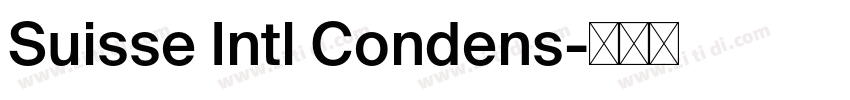 Suisse Intl Condens字体转换